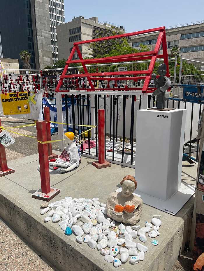 Hostage square in Tel Aviv, Israel.