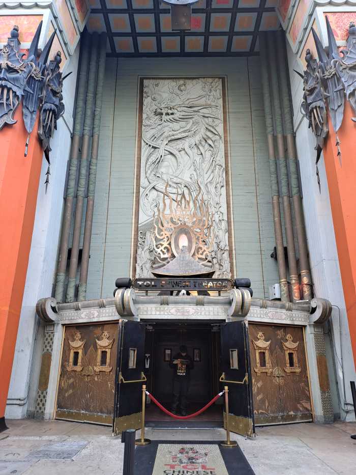 Los Angeles kosher vacation - TCL Chinese Theater.