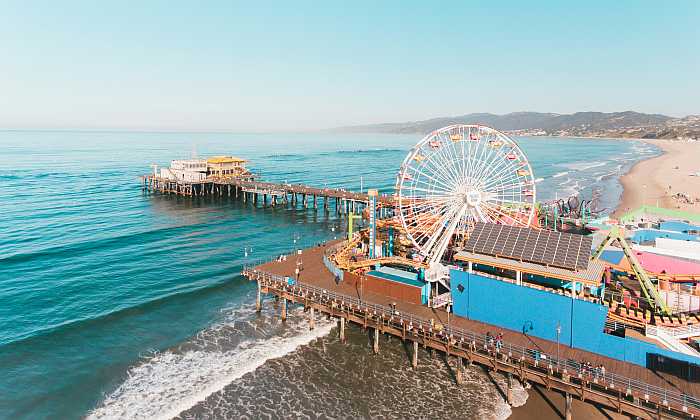 kosher vacation guide to los angeles - santa monica pier.